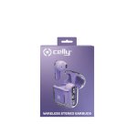 Celly SHEER Auricolare True Wireless Stereo (TWS) In-ear Musica e Chiamate Trasparente, Viola
