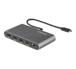 StarTech.com Mini-Station d'Accueil Thunderbolt à Deux Écrans, HDMI 4K 60Hz, Hub Sans Pilote pour Windows et Mac, Gigabit Ethernet, 1 port USB-A (USB 5Gbps), Câble de 28cm