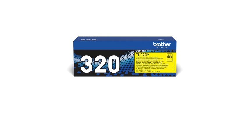 Brother TN-320 / TN320Y Tóner original amarillo de capacidad estándar (1500 páginas)