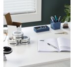 DYMO Authentic Embossing Labels | 9mm x 3m | BlackBlue & Red Self-Adhesive Labelling Tape | for Embossing Label Makers | 3 Count | Made in Europe