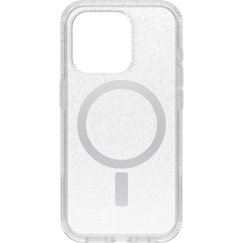 OtterBox Symmetry Series Clear voor MagSafe voor iPhone 15 Pro, Stardust (Clear Glitter)