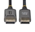 StarTech.com Câble DisplayPort 2.1 de 2m, Câble DisplayPort DP80 Certifié VESA, 10K/8K 60Hz Non Compressé, 16K 60Hz/8K 240Hz avec DSC 1.2a, Câble d'Écran DP 2.1