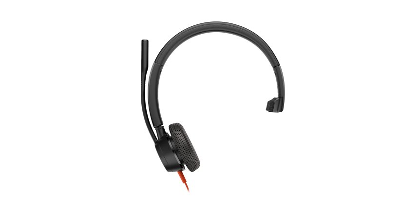 HP Poly Blackwire 3315 Monaural USB-C Headset + 3,5 mm plug + USB-C/A adapter