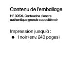 HP 305XL Cartouche d'encre authentique grande capacité noir