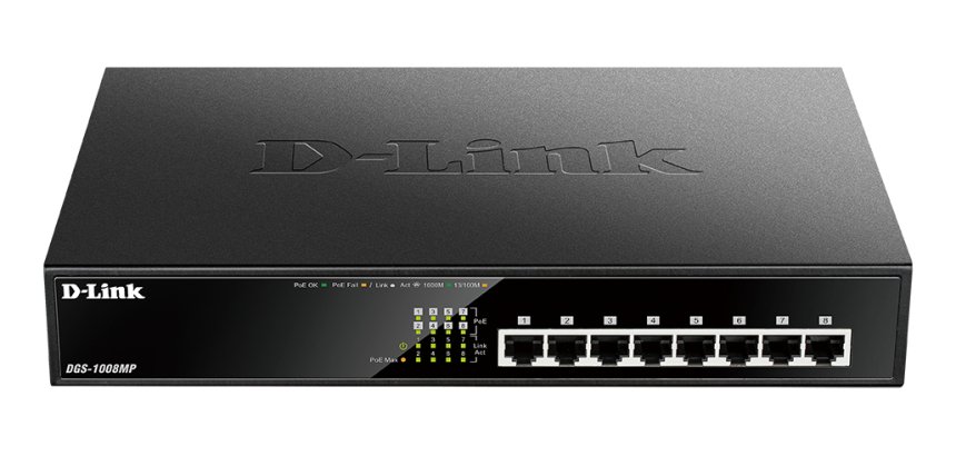 D-Link 8-Port Desktop Gigabit PoE+ Switch