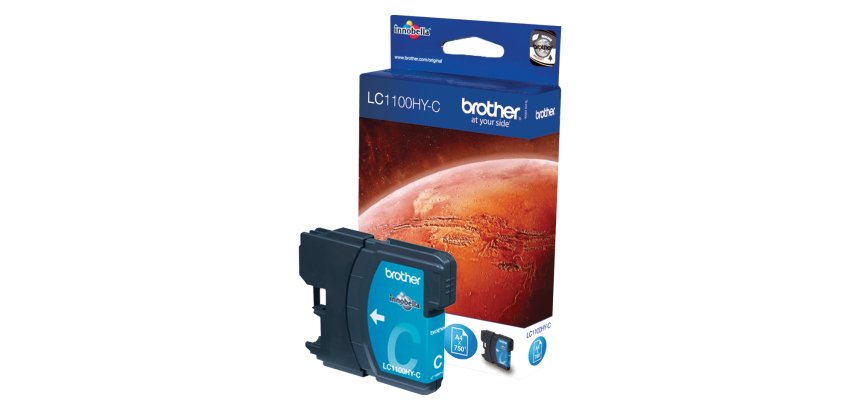Brother LC-1100 ( LC1100HYC) Cartucho original cian de capacidad estándar (750 páginas)