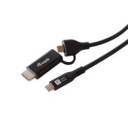 Equip 128436 cavo e adattatore video 2 m USB tipo-C HDMI + USB Type-C Nero