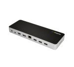 StarTech.com Station d'Accueil USB C - Double Écran HDMI & DisplayPort 4K 30Hz - Dock USB Type-C pour PC Portable 60W PD, SD, Hub 4 ports USB-A 3.0, GbE, Audio - Compatible Thunderbolt 3