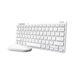 Trust Lyra tastiera Mouse incluso Universale RF senza fili + Bluetooth QWERTY Italiano Bianco