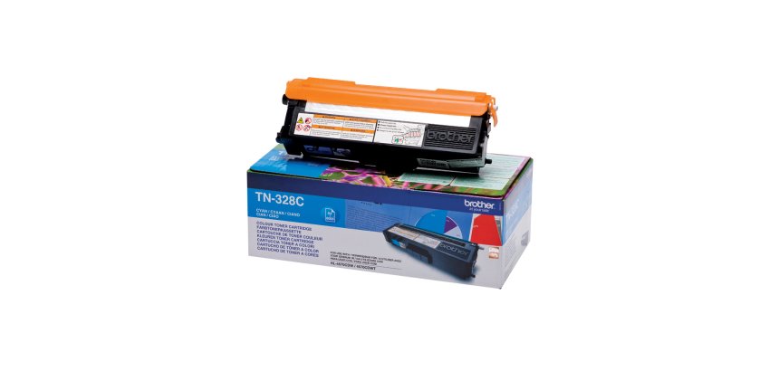 Brother TN328C - cyan - original - toner cartridge