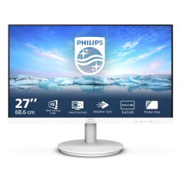 Philips V Line 271V8AW/00 écran plat de PC 68,6 cm (27") 1920 x 1080 pixels Full HD LCD Blanc