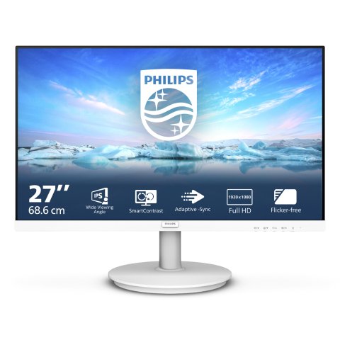 Philips V Line 271V8AW/00 pantalla para PC 68,6 cm (27") 1920 x 1080 Pixeles Full HD LCD Blanco