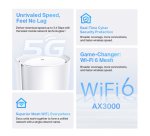 TP-Link 5G AX3000 Whole Home Mesh Wi-Fi 6 Router, Build-In 5G Modem