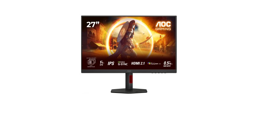 Ecran PC Aoc Gaming U27G4R 27" 165 Hz 4K UHD Noir et Rouge