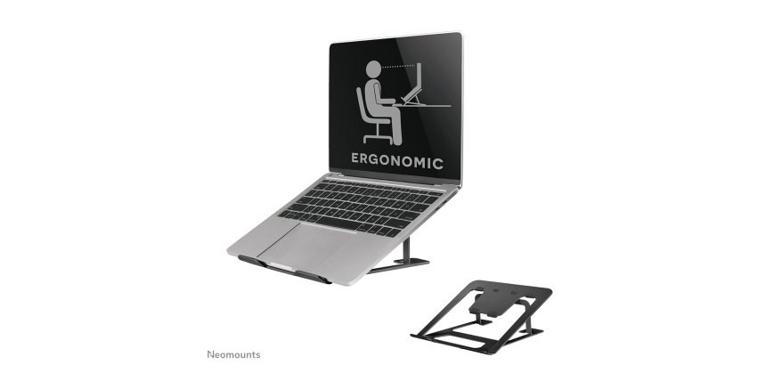 Neomounts NSLS085BLACK Support pour ordinateur portable 10-17" - pliable - compact - universel