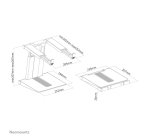 Support d'ordinateur portable pliable NSLS200 Neomounts
