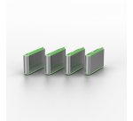 Lindy Bloqueur de port USB C, 4 pièces + clé, Vert