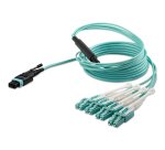 StarTech.com Cable de 1m de Fibra Óptica Dúplex Multimodo MTP(F)/PC a 4x LC/PC Multiconector OM3 - OFNP - Tipo A 8F - 50/125µm LOMMF - Redes de 40G - Baja Pérdida de Inserción -MPO