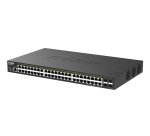 D-Link DGS-1250-52XP Géré L2+/L3 Gigabit Ethernet (10/100/1000) Connexion Ethernet, supportant l'alimentation via ce port (PoE) Bureau Noir