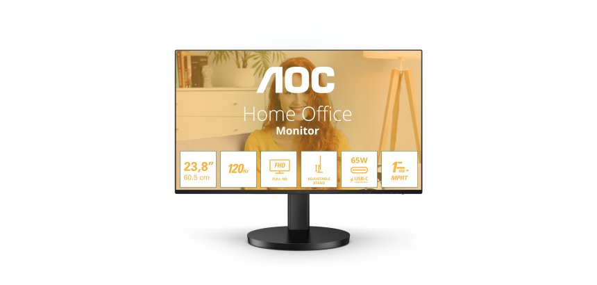 AOC B3 24B3CF2 écran plat de PC 60,5 cm (23.8") 1920 x 1080 pixels Full HD LED Noir