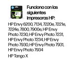 HP Cartucho de tinta Original 303XL negro de alta capacidad