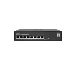 LevelOne Hilbert 10” 8-Port Gigabit Smart Lite Switch, 8 x Gigabit RJ45 (10/100/1000)
