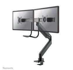 Neomounts NM-D775DXBLACK Brazo de monitor 10-32" - resorte de gas - Topfix - Tope-a-180°
