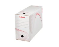 Boîte archives esselte standard carton ondulé recyclable a4 245x345mm dos 150mm assemblage manuel facil coloris blanc