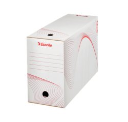Boîte archives esselte standard carton ondulé recyclable a4 245x345mm dos 150mm assemblage manuel facil coloris blanc
