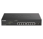 D-Link DGS-1100-10MPV2 Géré L2 Gigabit Ethernet (10/100/1000) Connexion Ethernet, supportant l'alimentation via ce port (PoE) 1U Noir