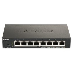 D-Link DGS-1100-08PV2 Géré L2/L3 Gigabit Ethernet (10/100/1000) Connexion Ethernet, supportant l'alimentation via ce port (PoE) Noir