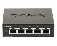 D-Link DGS-1100-05V2/E switch Gestionado L2 Gigabit Ethernet (10/100/1000) Negro