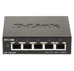 D-Link DGS-1100-05V2/E switch Gestionado L2 Gigabit Ethernet (10/100/1000) Negro
