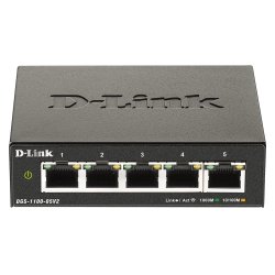 D-Link DGS-1100-05V2/E switch Gestionado L2 Gigabit Ethernet (10/100/1000) Negro