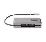 StarTech.com USB-C Multiport Adapter, 4K 60Hz HDMI/VGA, 3-Port USB Hub, 100W Power Delivery Pass-Through, GbE, Travel Docking Station met Charging, Mini Dock, 30cm Wrap-Around Kabel
