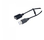 V7 Cable de extensión USB negro con conector USB 2.0 A hembra a USB 2.0 A macho 1.8m 6ft