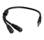 StarTech.com Headset adapter for headsets with separate headphone / microphone plugs - 3.5mm 4 position to 3 position and 2 position 3.5mm M/F