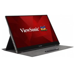 Viewsonic TD1655 écran plat de PC 39,6 cm (15.6") 1920 x 1080 pixels Full HD LED Écran tactile Multi-utilisateur Noir, Argent