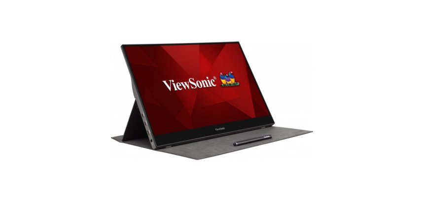 Viewsonic TD1655 écran plat de PC 39,6 cm (15.6") 1920 x 1080 pixels Full HD LED Écran tactile Multi-utilisateur Noir, Argent