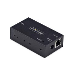 StarTech.com Adaptador Serie a Ethernet - Conversor RJ45 LAN IP a DB9 RS232 - Servidor de Dispositivos Serie Remotos de 1 Puerto PoE 802.3af - Carcasa de Metal - Pared o Carril DIN - TAA