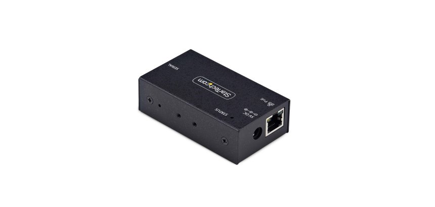 StarTech.com Adaptador Serie a Ethernet - Conversor RJ45 LAN IP a DB9 RS232 - Servidor de Dispositivos Serie Remotos de 1 Puerto PoE 802.3af - Carcasa de Metal - Pared o Carril DIN - TAA