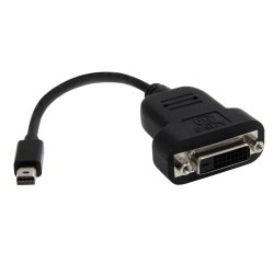 StarTech.com Mini DisplayPort to DVI Adapter - Active Mini DisplayPort to DVI-D Adapter Converter - 1080p Video - mDP or Thunderbolt 1/2 Mac/PC to DVI Monitor Dongle, mDP to DVI Single-Link