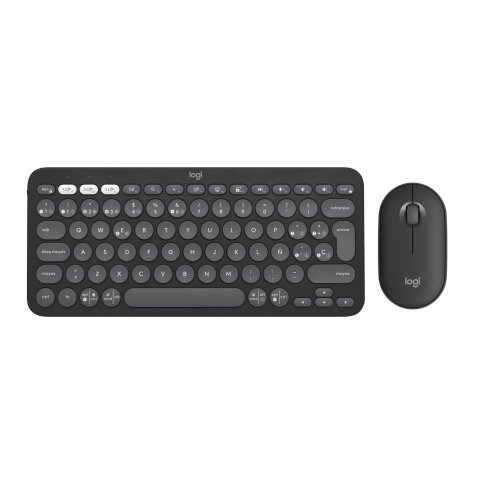 Logitech Pebble 2 Combo teclado Ratón incluido Universal RF Wireless + Bluetooth QWERTY Español Grafito