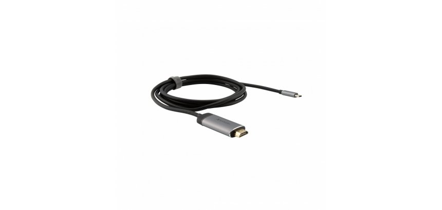 Verbatim 49144 câble vidéo et adaptateur 1,5 m USB Type-C HDMI Noir, Argent