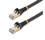 StarTech.com 5m CAT6a Ethernet Cable - 10 Gigabit Shielded Snagless RJ45 100W PoE Patch Cord - 10GbE STP Network Cable w/Strain Relief - Black Individually Tested/Wiring is UL Certified/TIA