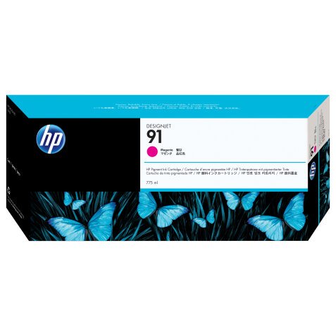 HP 91 DesignJet cartouche d'encre pigmentée magenta, 775 ml