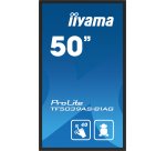 iiyama TF5039AS-B1AG flat PC screen 125.7 cm (49.5") 3840 x 2160 pixels 4K Ultra HD LED Touchscreen Black