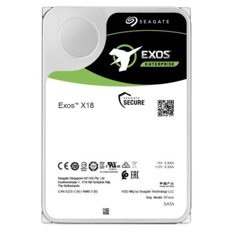 Seagate Exos X18 disque dur 16 To 7200 tr/min 256 Mo 3.5" SAS