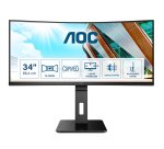 AOC P2 CU34P2A écran plat de PC 86,4 cm (34") 3440 x 1440 pixels Quad HD LED Noir