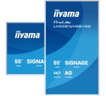 iiyama LH5581UHSG-1AG Écran d'affichage dynamique Écran plat de signalisation numérique 138,7 cm (54.6") Wifi 500 cd/m² 4K Ultra HD Blanc Intégré dans le processeur Android 24/7